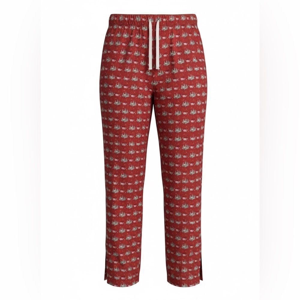 VINEYARD VINES MENS DRAWSTRING PAJAMAS RED CHRISTMAS SIZE M
